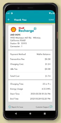 Shell Recharge android App screenshot 1